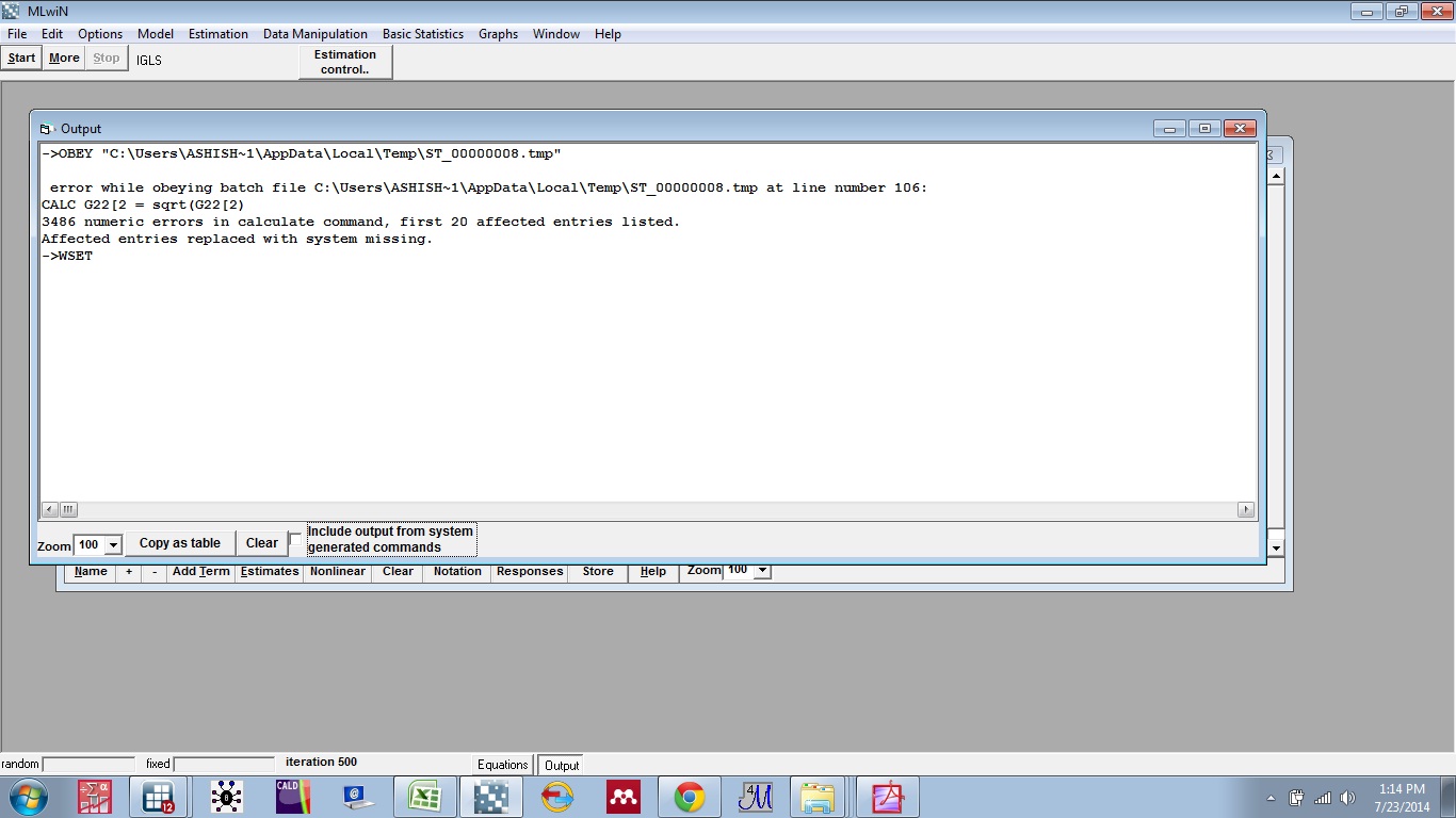 Errors while running the random slope model when iurban made random at level 2